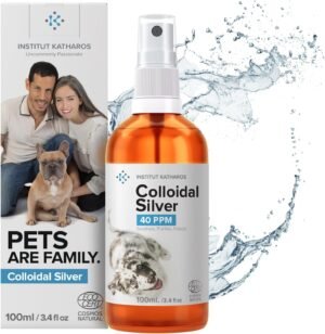 1760576269_71nrR1QqMpL._AC_SL1500_.jpg Argento Colloidale Spray 100% Naturale per Animali (Cani, Gatti) Tutto in 1 | Guarigione | Disinfettante | Rimedi Antipruriginosi (Dermatiti, Acari) per Pelle, Occhi, Orecchie, Naso.