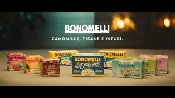 Bonomelli - Infusi Fruttati, Lampone e Ribes Rosso, Confezione da 12 Filtri, Gusto Rinfrescante e Leggermente Acido, Infuso Caldo e Freddo, Ingredienti 100% Naturali (24g)