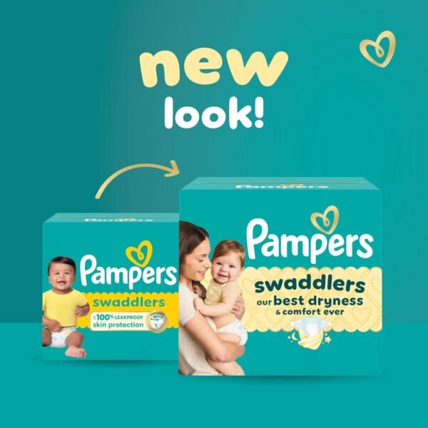 Pannolini Pampers Swaddlers Neonato - Taglia 0, 31 pezzi, Pannolini usa e getta ultra morbidi