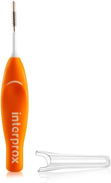 Interprox Super Micro 6 Spazzolini Conici Arancioni, Antiplacca e Anticarie per Spazi Interdentali più Piccoli (PHD 0,9), Adatti per Denti Anteriori