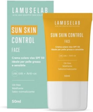 41G-FPvRIsL._AC_SL1080_.jpg Lamuselab Sun Skin Control Crema solare viso SPF 50 50 ml