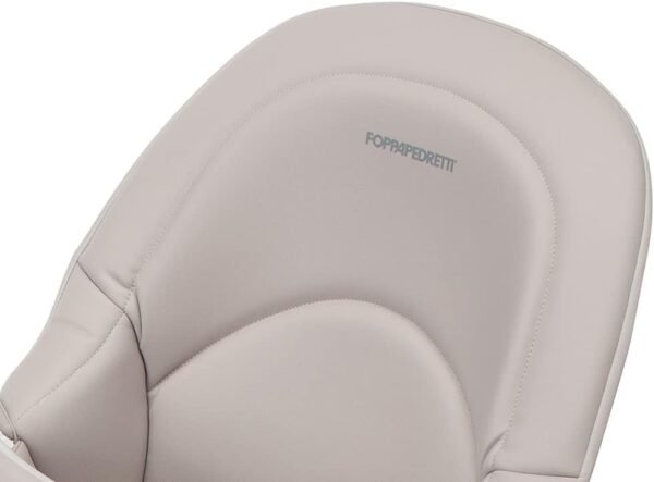 Foppapedretti Seggiolone e Seggiolone Bonito, Bambini da 6 Mesi a 3 Anni (fino a 15 kg), Imbottitura Sfoderabile e Lavabile, Seduta ergonomica reclinabile, Doppio vassoio regolabile, Sabbia