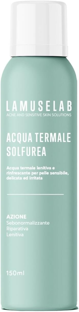 LAMUSELAB Acqua Termale Sulfurea, Sebonormalizzante, Riparatrice, Lenitiva [150 ml]