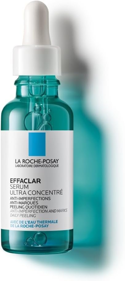 La Roche Posay Effaclar Siero Peeling Ultra Concentrato per Pelli a Tendenza Acneica, Azione Anti-Imperfezioni, Pelle Levigata, Acido Glicolico, Acido Salicilico e LHA, 30 ml