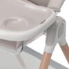Foppapedretti Seggiolone e Seggiolone Bonito, Bambini da 6 Mesi a 3 Anni (fino a 15 kg), Imbottitura Sfoderabile e Lavabile, Seduta ergonomica reclinabile, Doppio vassoio regolabile, Sabbia