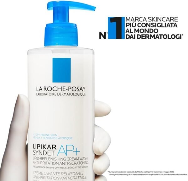 La Roche-Posay Gel Detergente Schiumoso a Doppia Azione, Adatto per Pelli Sensibili, Elimina Impurità e Sebo, Pelle Morbida e Idratata, Formula con Tensioattivi Delicati e Glicerina, Toleriane, 400