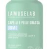 LAMUSELAB Sebonorm Integratore Capelli Uomo con Estratti Vegetali Vitamine e Minerali, per il Benessere dei Capelli, Antiossidante per la Cura della Pelle, Senza Glutine, 90 Capsule