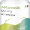 D-Mannosio 1000 mg – Vegano – 180 Compresse – Alto dosaggio – Prodotto in Germania Vitamintrend®