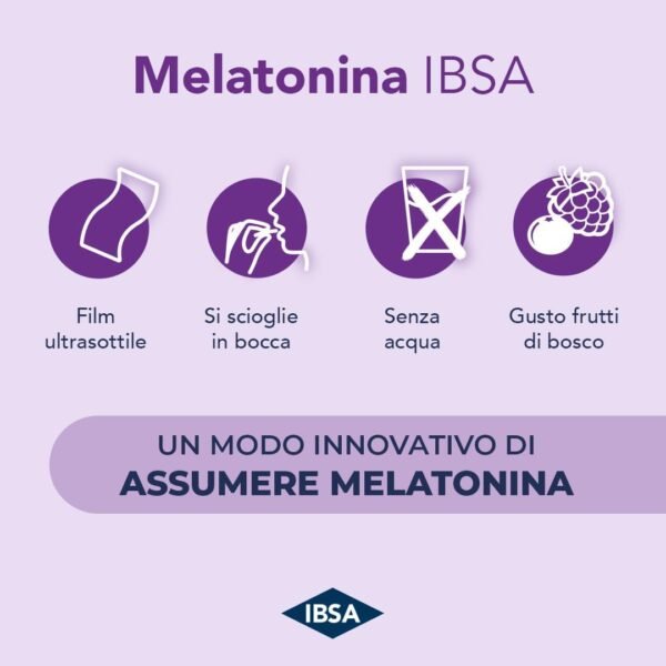 Melatonina IBSA + Maschera per dormire | Integratore Alimentare di Melatonina con Vitamina B6, Camomilla e Lavanda + In omaggio la Soft Sleep Mask IBSA per un sonno migliore