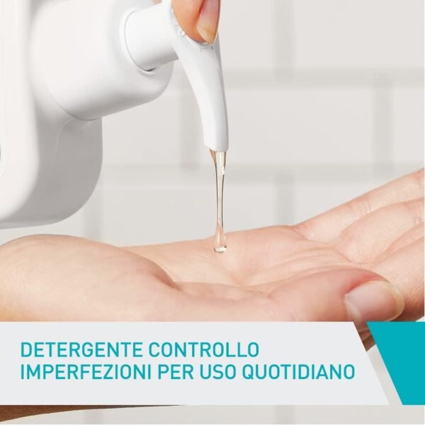CeraVe Detergente per il controllo delle imperfezioni per pelle grassa a tendenza acneica, Azione purificante, Imperfezioni ridotte, Acido salicilico e Argilla purificante, 8 oz