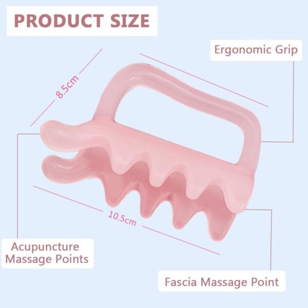 Strumento per il massaggio della cellulite, strumento di rilascio miofasciale per collo, spalle, schiena, massaggiatore per il corpo in resina - sollievo dalla tensione posteriore, sollievo dalla fascite
