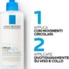 La Roche-Posay Gel Detergente Schiumoso a Doppia Azione, Adatto per Pelli Sensibili, Elimina Impurità e Sebo, Pelle Morbida e Idratata, Formula con Tensioattivi Delicati e Glicerina, Toleriane, 400