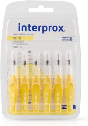 51jLvl7xFEL._AC_SL1500_.jpg Interprox Plus Mini 6 pezzi, dritto, antiplacca e anticarie, adatto per piccoli spazi interprossimali (dimensione PHD 1.4)