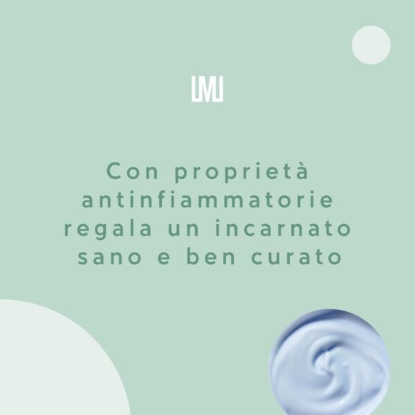LAMUSELAB Maschera Azzurra Rinfrescante, Idratante e Lenitiva con Effetto Antinfiammatorio, Regola la Produzione di Sebo, 100 ml