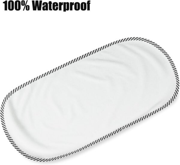 PandaEar Confezione da 4 Coprimaterassini per Fasciatoio Impermeabili, Sottopiedi Morbidi per il Cambio del Pannolino del Bambino, Coprimaterasso per Fasciatoio -60 x 30 cm