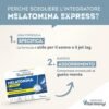 616MEBAU5L._AC_SL1000_.jpg Melatonin Express - Integratore Alimentare per Sonno e Jet Lag - Melatonina per Dormire - Gusto Menta - Senza Zucchero - Confezione da 60 Compresse Solubili in Oro Vitarmonyl