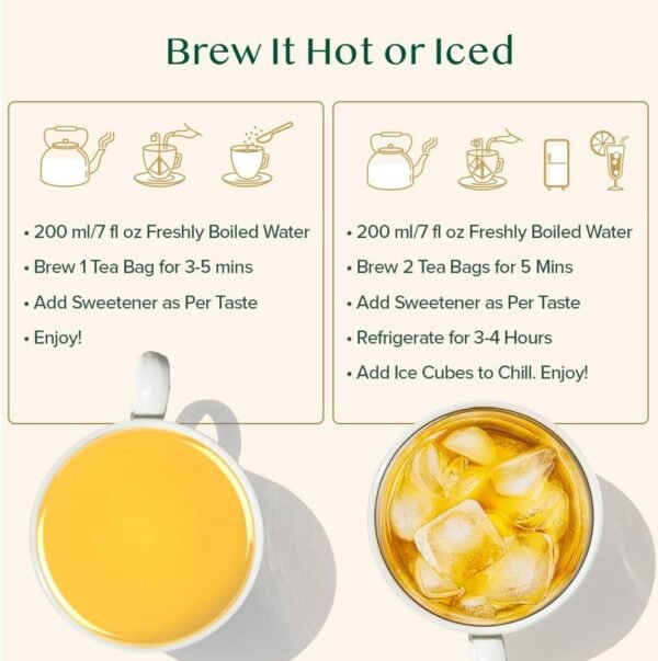 VAHDAM, Tisana con Zenzero e Curcuma (100 Bustine Piramidali) Senza Caffeina | 100% Infusi e Tisane Assortiti dal Gusto Piccante | in bustina richiudibile con chiusura ermetica