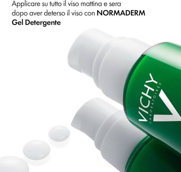 Vichy Normaderm Trattamento Anti-Imperfezioni a Doppia Azione per Pelli Grasse Effetto Correttivo e Idratante con Acido Salicilico, Acido Ialuronico e Frazioni Probiotiche, 50 ml