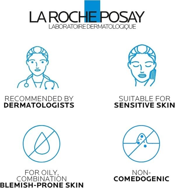 La Roche Posay Effaclar Gel Micro-Peeling Purificante per Pelle Grassa a Tendenza Acneica, Azione Detergente, Pelle Levigata, Rimuove Sebo e Impurità, con Acido Salicilico, LHA e Zinco, 400 ml