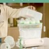 Momcozy Sterilizzatore e Asciugatore a 3 Strati, Sterilizzatore e Asciugatura Rapida, Sterilizzatore per Biberon Universale e Accessori per Tiralatte, Disinfettante per Biberon con Touch Screen e