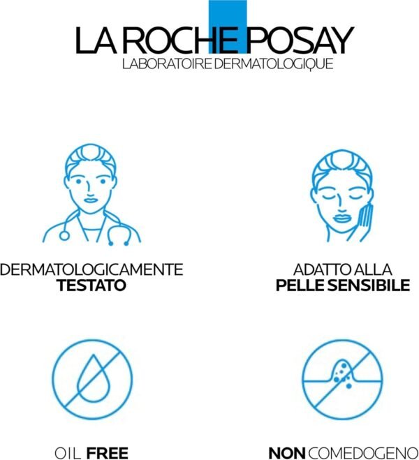 La Roche Posay Effaclar Duo + M, trattamento anti-imperfezioni tripla correzione per pelle grassa a tendenza acneica, effetto anti-ricomparsa, con filobioma, Procerad e niacinamide, 40 ml