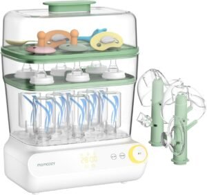 61GhPMD-O7L._AC_SL1500_.jpg Momcozy Sterilizzatore e Asciugatore a 3 Strati, Sterilizzatore e Asciugatura Rapida, Sterilizzatore per Biberon Universale e Accessori per Tiralatte, Disinfettante per Biberon con Touch Screen e