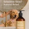 61RmAF02dRL._AC_SL1024_.jpg Shampoo per cani all'avena - Per pelli secche sensibili - Effetto calmante e nutriente - Shampoo per cani Flamingo Argan