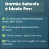 Dormia Sahevia Integratore Naturale per il Sonno con Ashwaghanda, Valeriana, Passiflora, Gaba Favorisce il Sonno, Contro l'Insonnia e i Risvegli Notturni - 120 Capsule