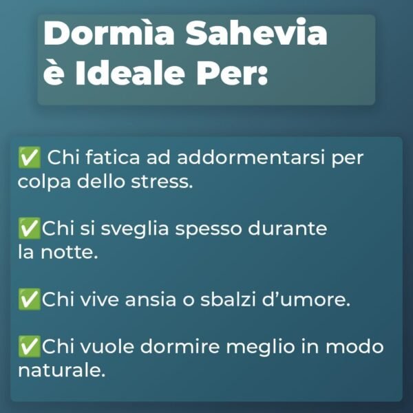 Dormia Sahevia Integratore Naturale per il Sonno con Ashwaghanda, Valeriana, Passiflora, Gaba Favorisce il Sonno, Contro l'Insonnia e i Risvegli Notturni - 120 Capsule