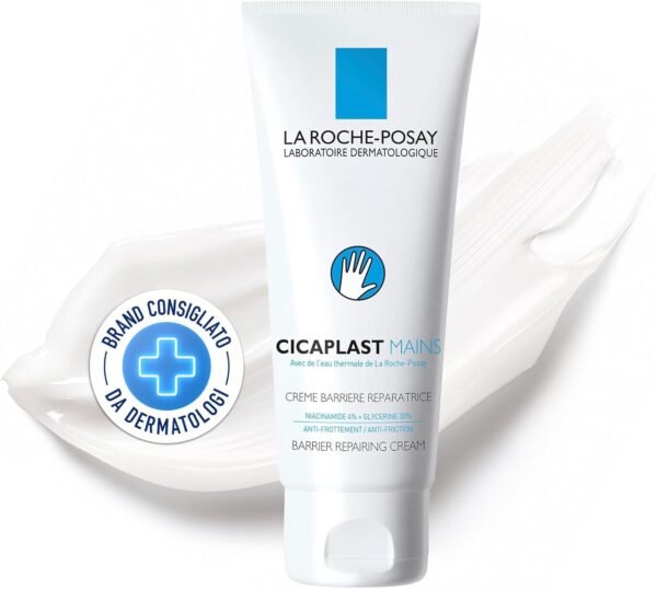 La Roche-Posay Cicaplast, Crema Riparatrice, Unisex, Pelle delle Mani Lenita, Morbida e Protetta, Con Glicerina e Niacinamide, Finish Asciutto, 100 ml