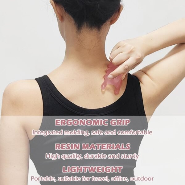 Strumento per il massaggio della cellulite, strumento di rilascio miofasciale per collo, spalle, schiena, massaggiatore per il corpo in resina - sollievo dalla tensione posteriore, sollievo dalla fascite