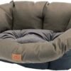 Ferplast Cuscino per Cuccia Cani e Gatti SOFA' TWEED 4, Cuscino Imbottito per Cuccia Cani Gatti, Ricambio per Cuccia Cani Gatti in Plastica, Lavabile, 64 x 48 x H 25 cm, Marrone