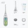Braun Termometro digitale, clinicamente accurato, guida per la febbre codificata a colori per neonati, bambini e adulti, uso orale, rettale o ascellare, n. 1 marchio raccomandato da pediatri, idoneo