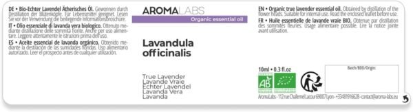Lavanda Vera Biologica – 10 ml – Olio Essenziale di Qualità Premium – 100% Puro, Naturale, Garantito ChromaCert – Chemiotipizzato e Integrale