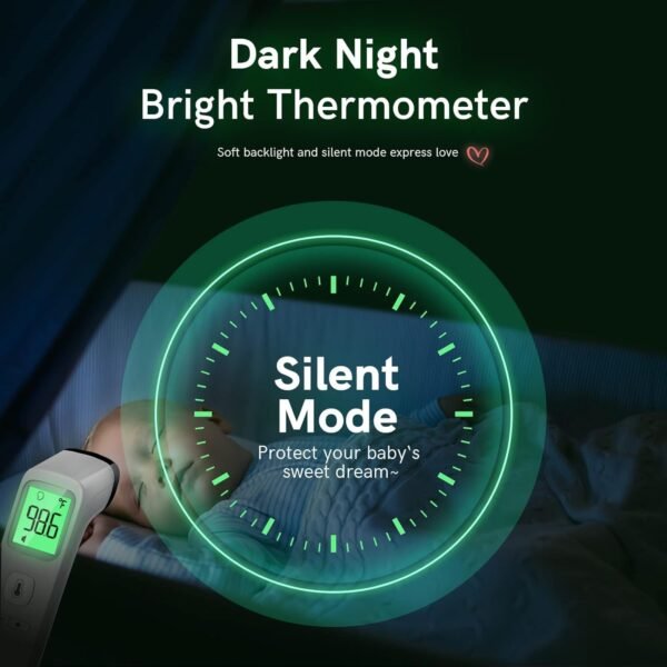 Termometro digitale per la febbre del bambino (bianco latte)