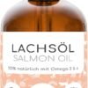 Wolfsbacher Olio di Salmone per Gatti 100 ml Naturale di Salmone Atlantico Norvegese con Omega 3 e 6
