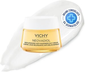 Vichy Neovadiol Post-Menopause, Crema Viso Giorno Relipidante, Adatta alla Post-menopausa, Anti-rilassamento, Effetto Rassodante, Formula con Proxylane, Niacinamide e Acido Ialuronico, 50 ml