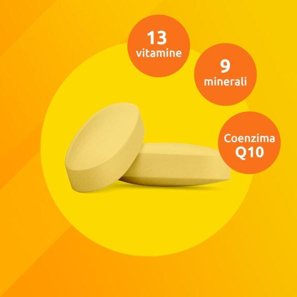 Supradyn Ricarica Multivitaminica Completa Vitamine e Minerali per Adulti, Integratore di Vitamine A, B, C, D3, E, K, Magnesio, Calcio, Zinco, Selenio e Coenzima Q10, 60 Compresse rivestite