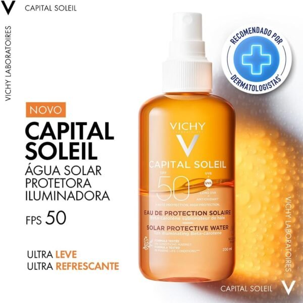 Idéal Soleil Eau De Protection Solaire Hâle Sub Spf50 200 ml, trasparente, 200 ml (Confezione da 1)