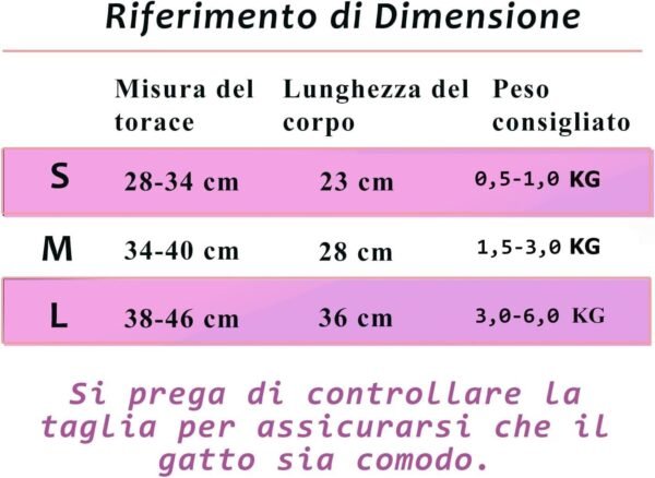 Body per sterilizzazione post-operatoria per gatti Eyeleaf post-operatorio per ferite addominali o malattie della pelle per prevenire le ferite da leccatura L