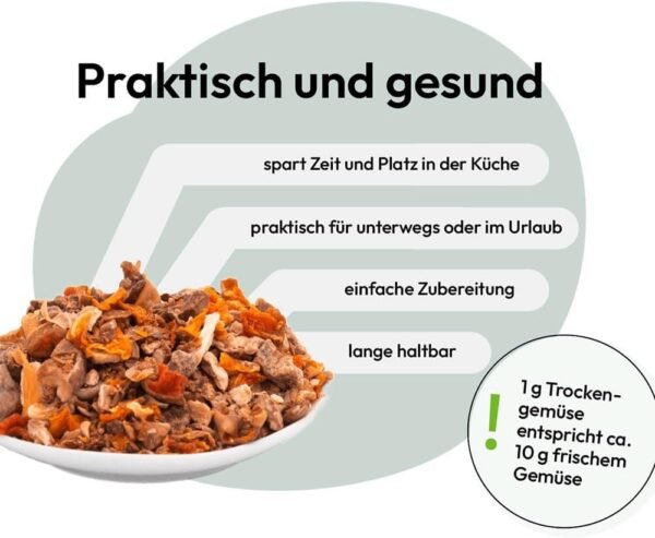 GRAU L'original, Miscela di Frutta e Verdura Secca per Alimenti Naturali Integrati (BARF) "Composto N. 1" Integratore Alimentare per Cani, 1 x 150g