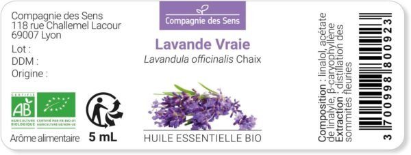 Lavanda Vera (Lavandula Officinalis) Biologica – 5 ml – Olio Essenziale di Qualità Premium – 100% Puro, Naturale, Chemiotipizzato e Integrale