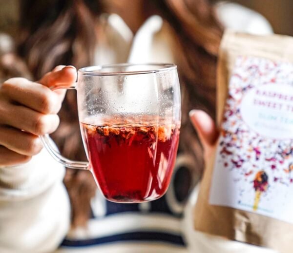 Bodyblooms Tisana Drenante e Snellente al Gusto Lampone | Infusi Pancia e Addome Donne/Uomini | Tè e Infusi Freddi e Caldi | Tisana Fredda e Calda | Infusi Freddi 100 g con Frutta in