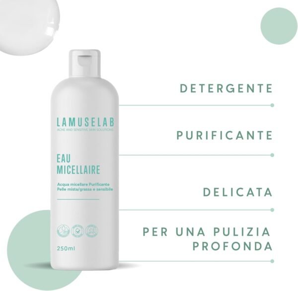 Lamuselab Eau Micellaire Acqua Micellare Purificante 250 ml