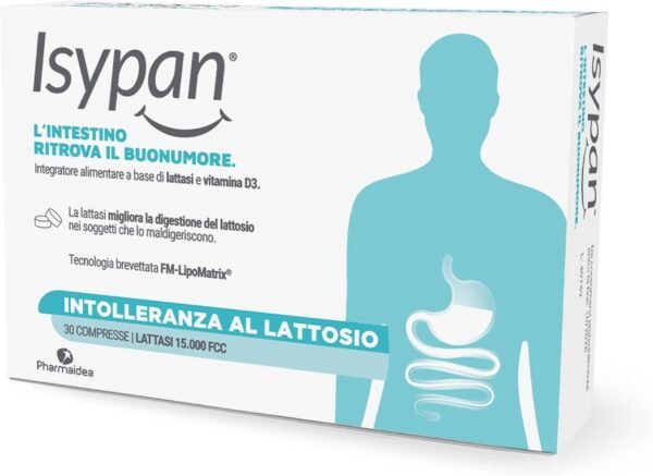 Intolleranza al Lattosio - 30 Compresse con Lattasi ad Alta Digeribilità - Supporto per chi ha difficoltà a digerire il lattosio