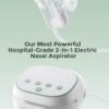 Momcozy BreezyClear Pro - Aspiratore nasale per bambini, grado ospedaliero, 75 kPa, con 9 livelli di aspirazione regolabili, pulitore elettrico per naso per bambini, lenitivo e leggero