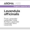 Lavanda Vera Biologica (Lavandula Officinalis) – 5 ml – Olio Essenziale Chemiotipizzato e Certificato AB – Aroma Labs – Prodotto in Francia