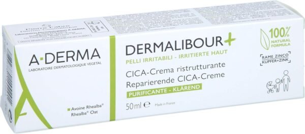 ADERMA Dermalibour+ Crema Riparatrice Cica 50 ml, 60 g