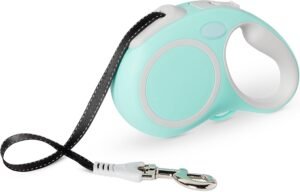 61tXOTHWtqL._AC_SL1500_.jpg Amazon Basics - Guinzaglio retrattile per cani, taglia L, blu