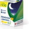 Melatonin Act + Forte 5 Complex, Integratore Alimentare Potenziato + 5 Complex Melatonina e Valeriana 45mg, 1 Confezione da 60 Compresse